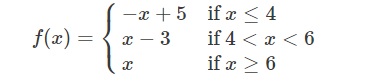 continuity of piecewise function at a point